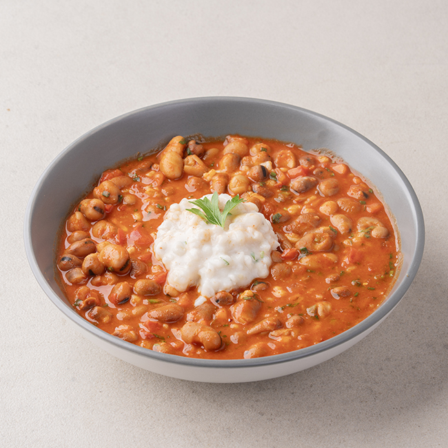 Middle Eastern Foul with Cup of Barley